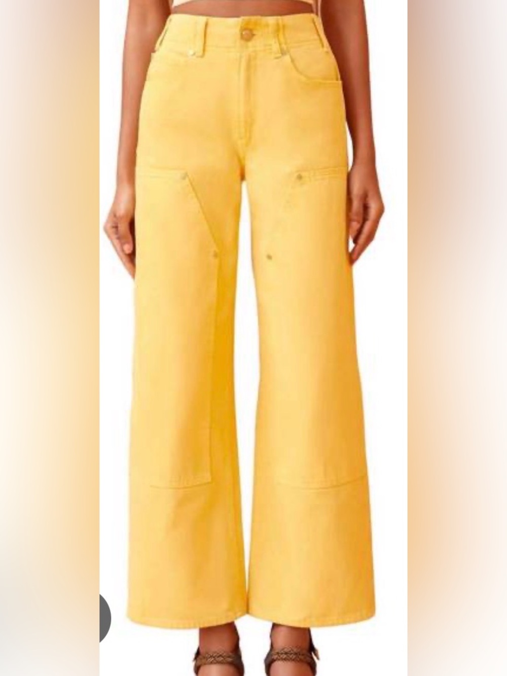 Ulla Johnson The Olympia Wide-Leg Utility Carpenter Pants Size 25